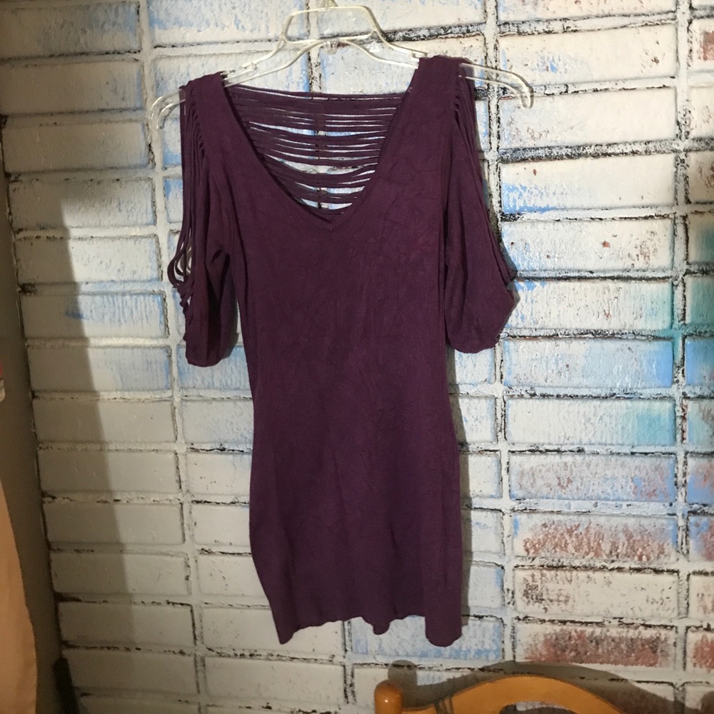 Sexy shredded knit top