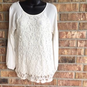 Ella Moss white tunic shirt