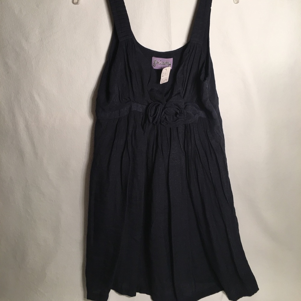 Dark blue baby doll dress