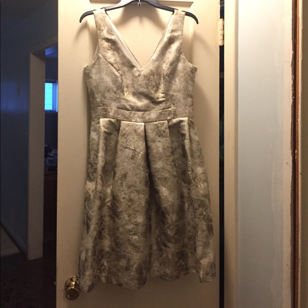 Gold metallic dress