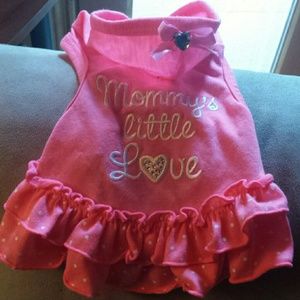 Mommy's little love hooded doggie dress