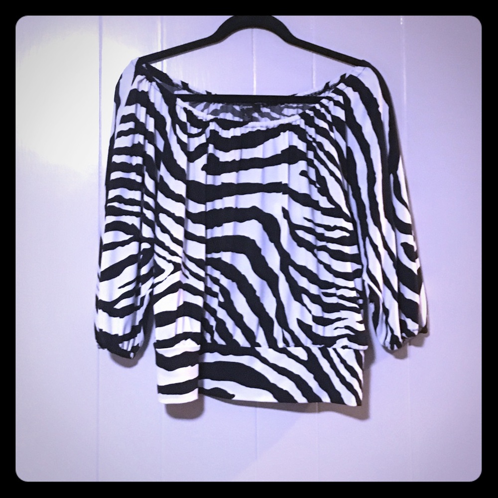 Express Zebra Print Blouse