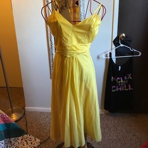 Yellow sun dress