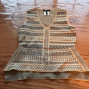 BCBG sleeveless 'Katryna' knit peplum top