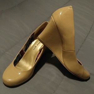 Madden Girl Nude Closed Toe Wedges