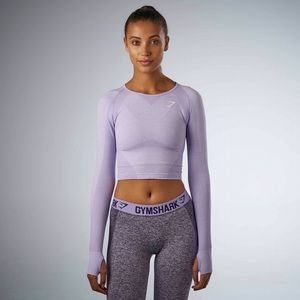 NWT | GYMSHARK Seamless Long Sleeve Crop Top