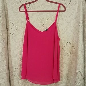 Hot Pink Chiffon Cami Size 0X NWT by Torrid