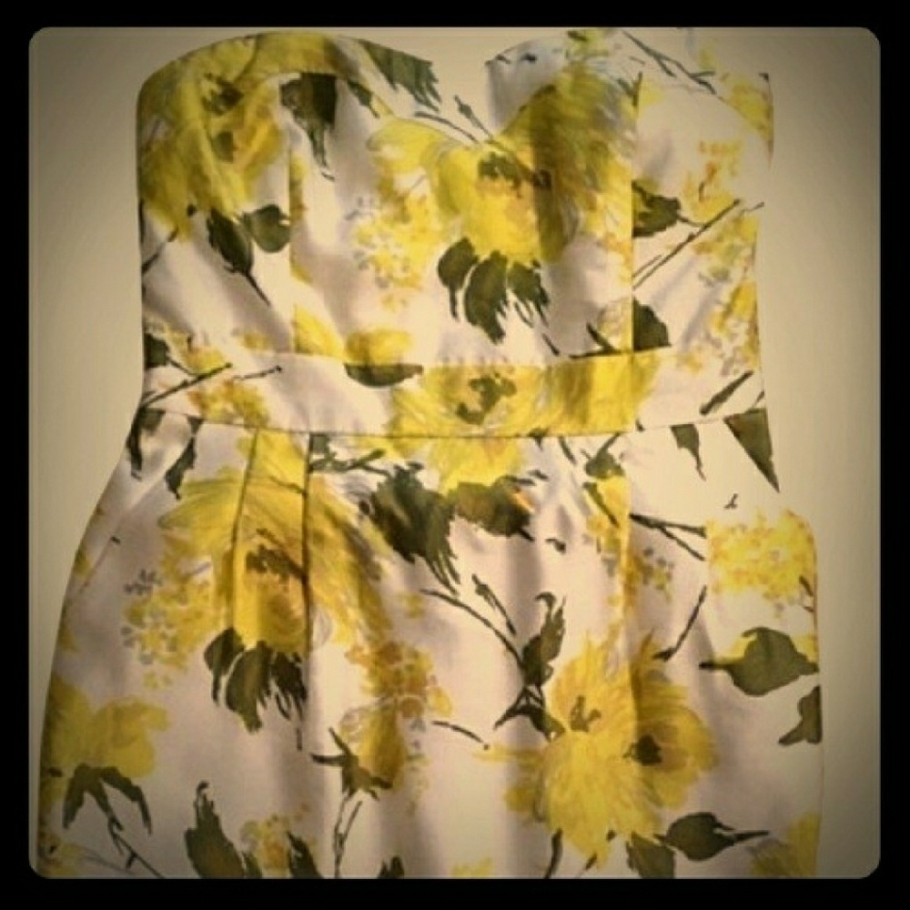 Kate Spade white and yellow dress