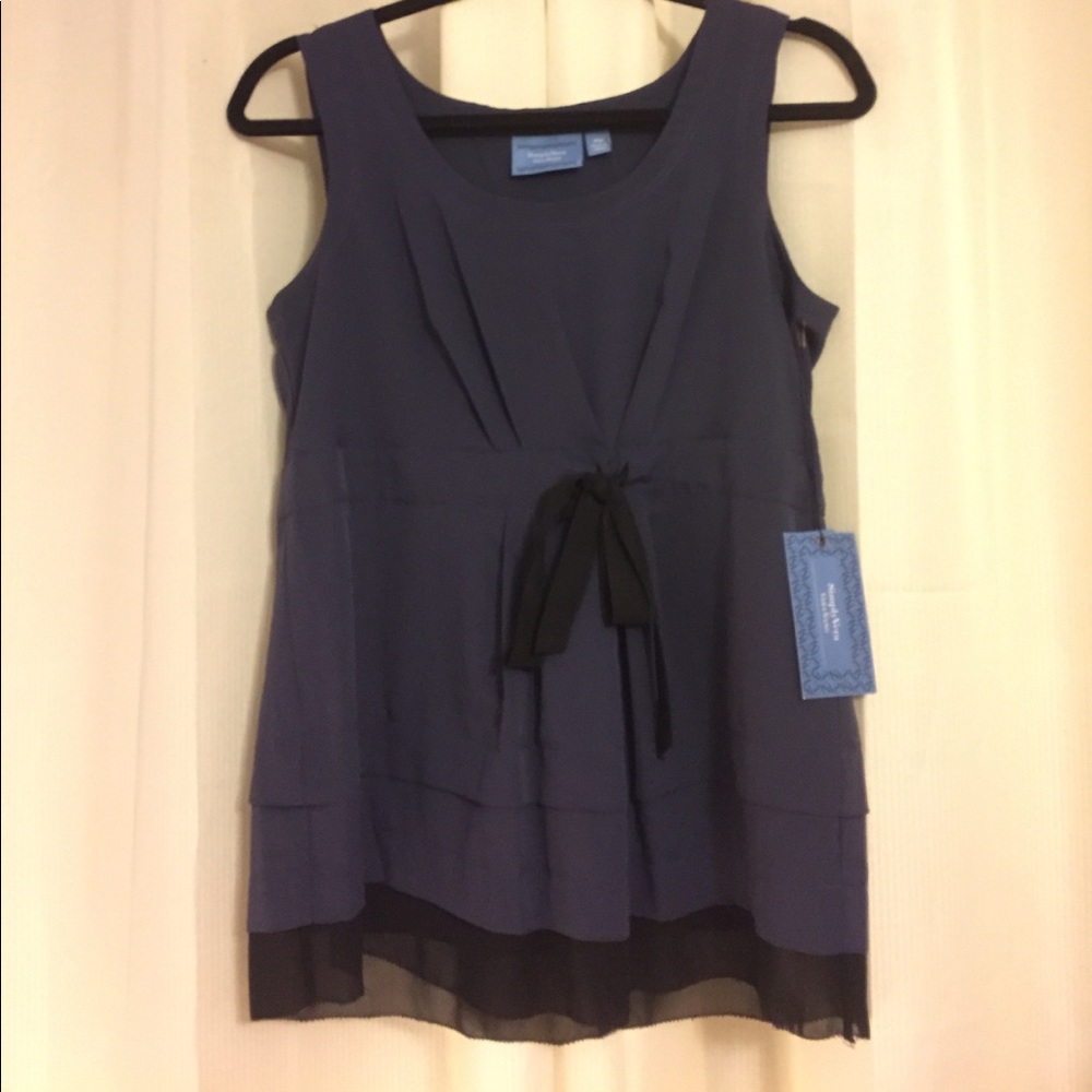 VERA WANG TANK WITH BOW