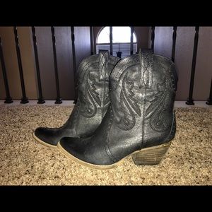 Brand New Leather Cowboy Booties