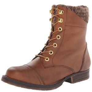Steve Madden Jacksin boot in cognac 10M NWOB