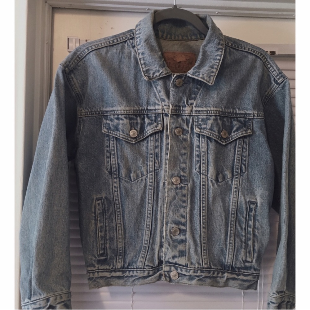 80's Vintage cropped Gap Demin Bomber Jacket