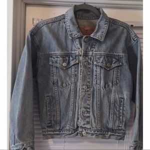 80's Vintage cropped Gap Demin Bomber Jacket