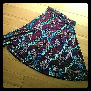 Multicolored Lularoe Azure Skirt, Unicorn Find