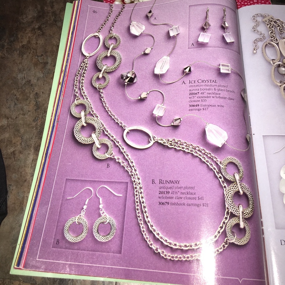 PREMIER DESIGNS- NEVER WORN!!! Necklace & earrings