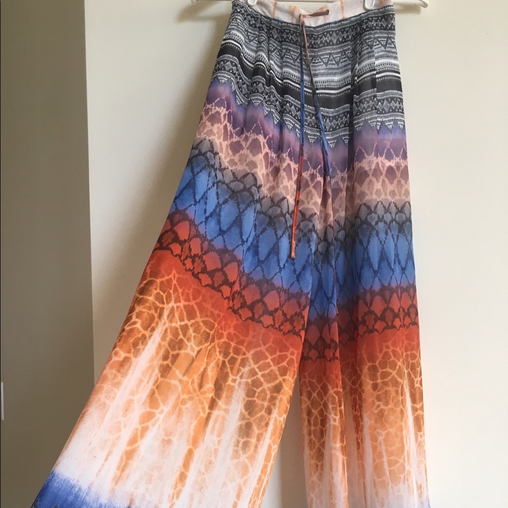 Bebe long palazzo pants