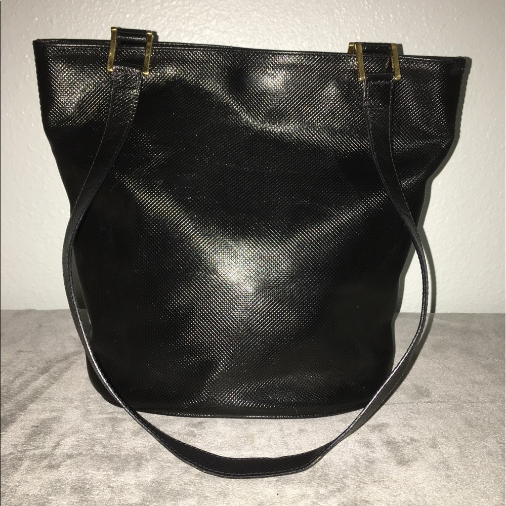 Vintage Black Bottega Veneta Bucket Shoulder Bag