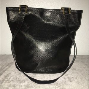 Vintage Black Bottega Veneta Bucket Shoulder Bag