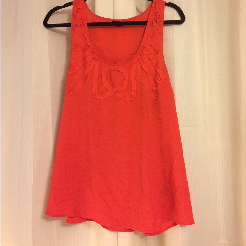 CORAL chiffon TANK!