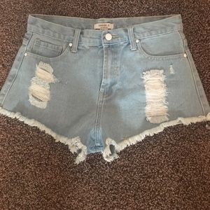 Forever 21 Frayed Bottom Shorts