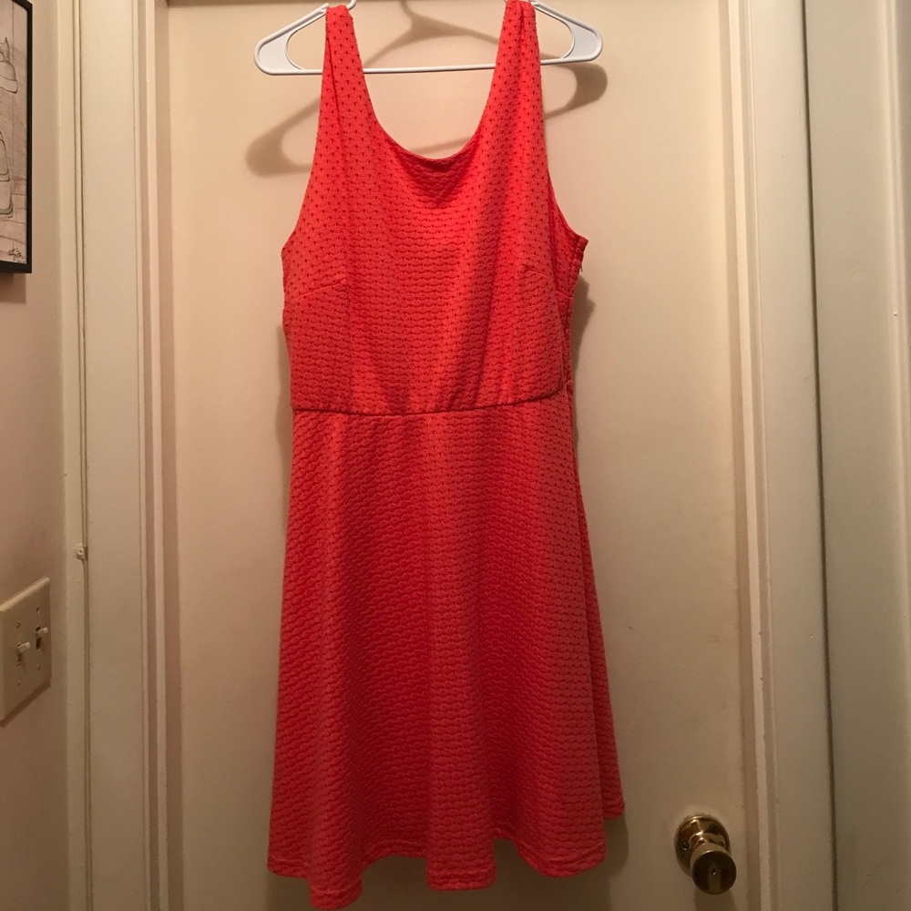 1X Coral Eyelet Dress from Forever 21