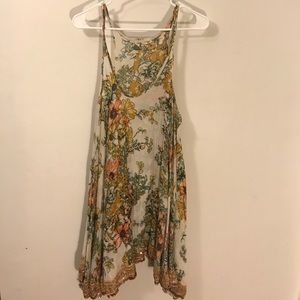 Sequin hem slip dress