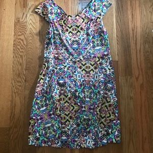 Xhilaration Abstract skater dress XL