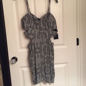 Black and White Cutout Dress