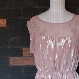Forever 21 Pink Sequined Sun Dress