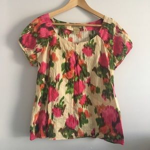 Boho floral peasant Art & Soul top
