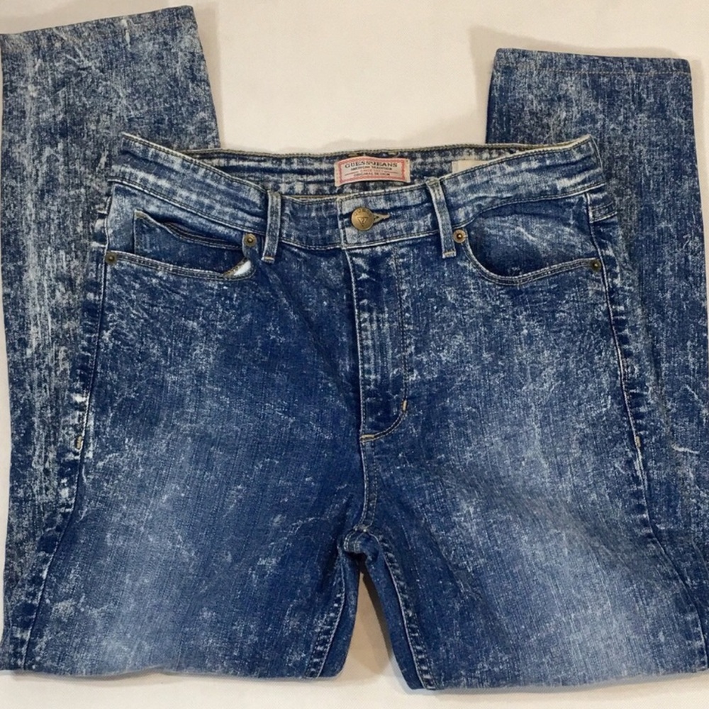 Classic High Waist Guess Stonewashed Denim Size 30 - Picture 1 of 3