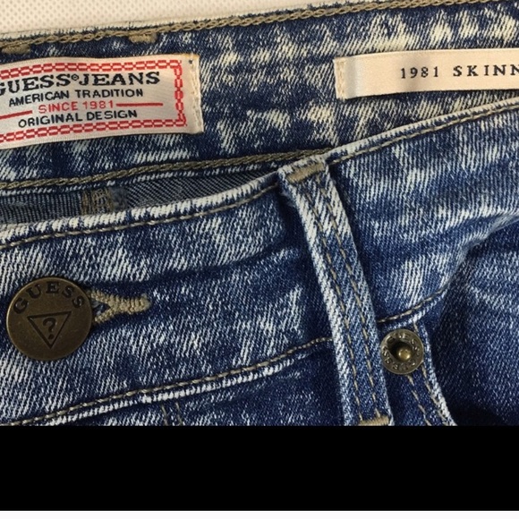 Classic High Waist Guess Stonewashed Denim Size 30 - Picture 3 of 3