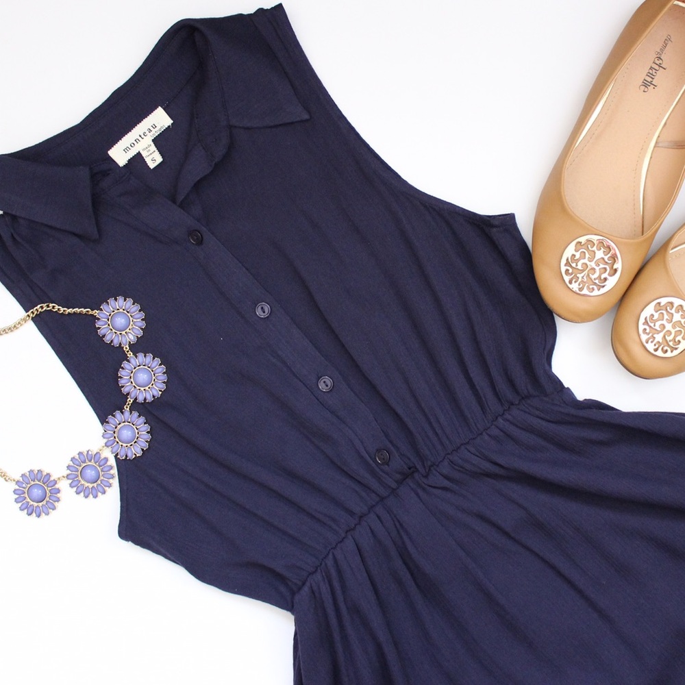 NWOT Button Down Dress SZ S