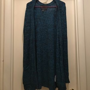 Forever 21 Cozy blue and black knit sweater 1X