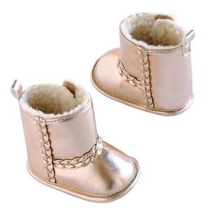 Carter's Metallic Rose Baby Boots