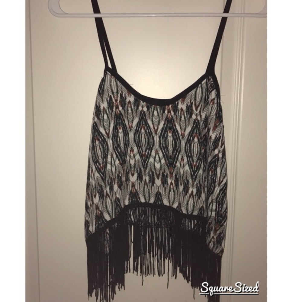 Patterned Crop Top