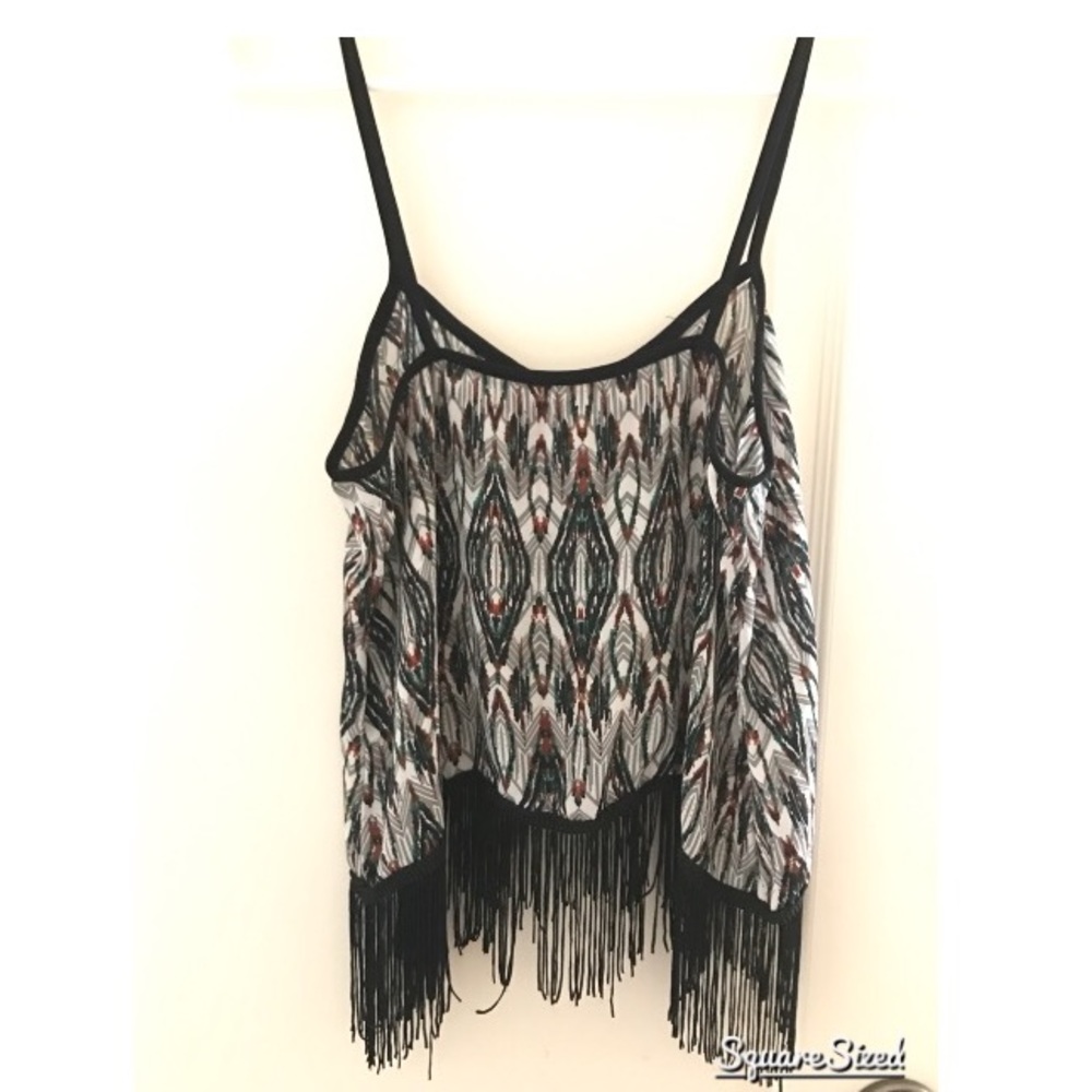 Patterned Crop Top - Picture 2 of 2