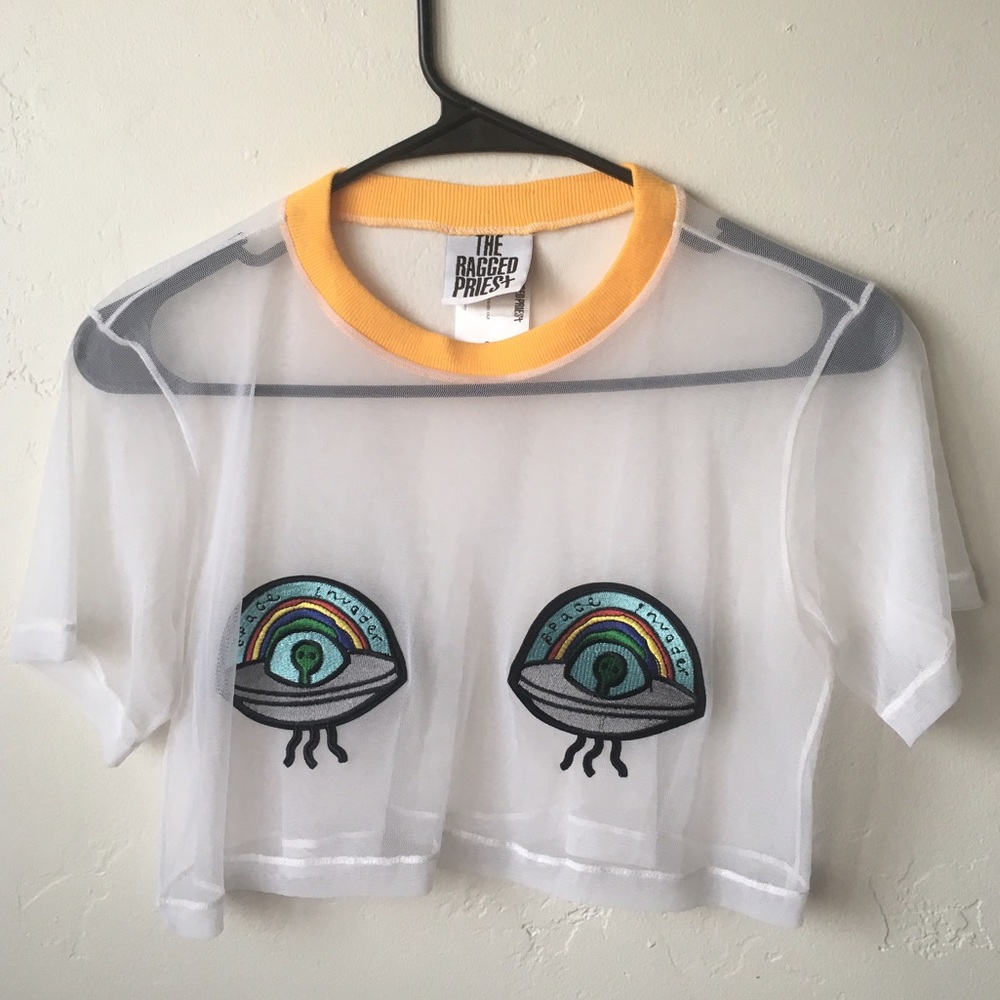 Ragged priest crop top