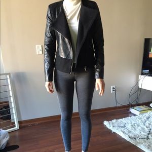 Zara faux leather jacket