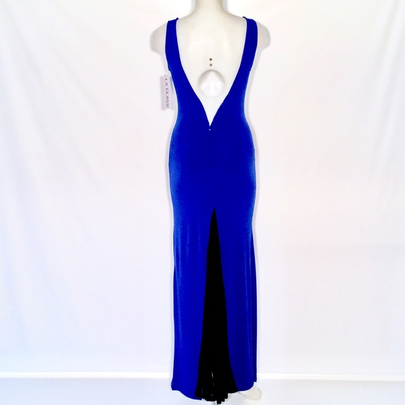 V-BACK Maxi Dress with Tulle - Picture 2 of 3