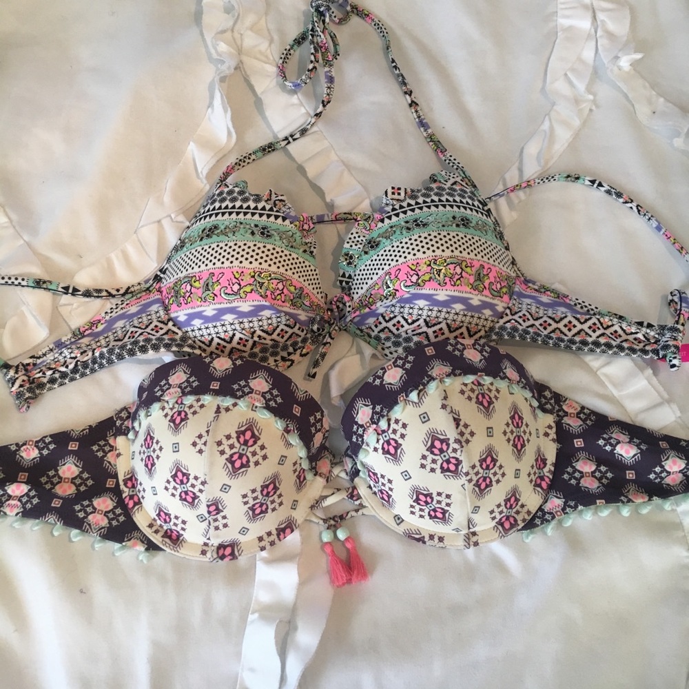 Two Victoria secret bikini tops