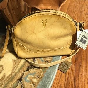 NEW Frye cross body.  Soft yellow. Appr 7 x 9 x  3