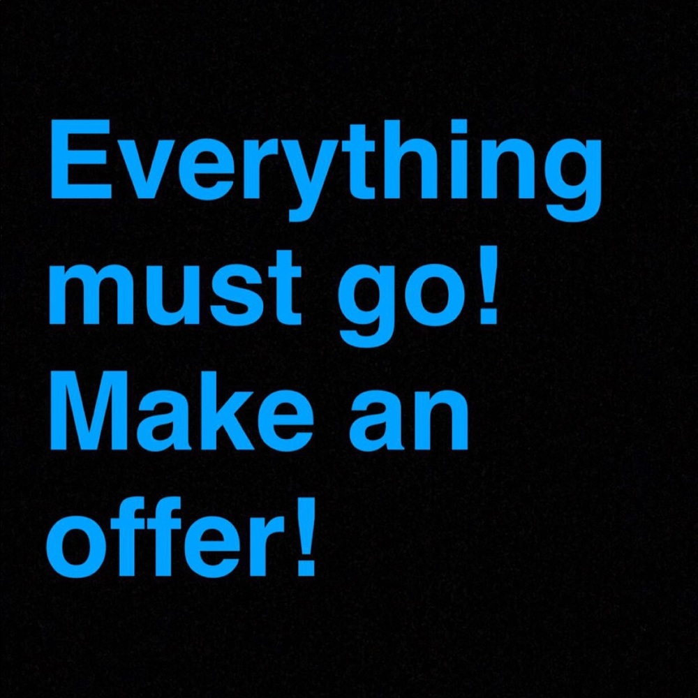 Moving sale! Accepting all reasonable offers!