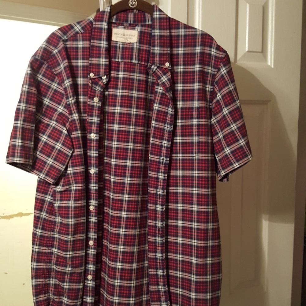 Polo Denim & Supply SS button front shirt.