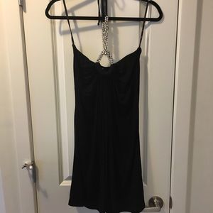 Sky Dress with Crystal Neck Tie