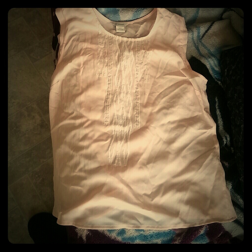 A vintage silk tank top