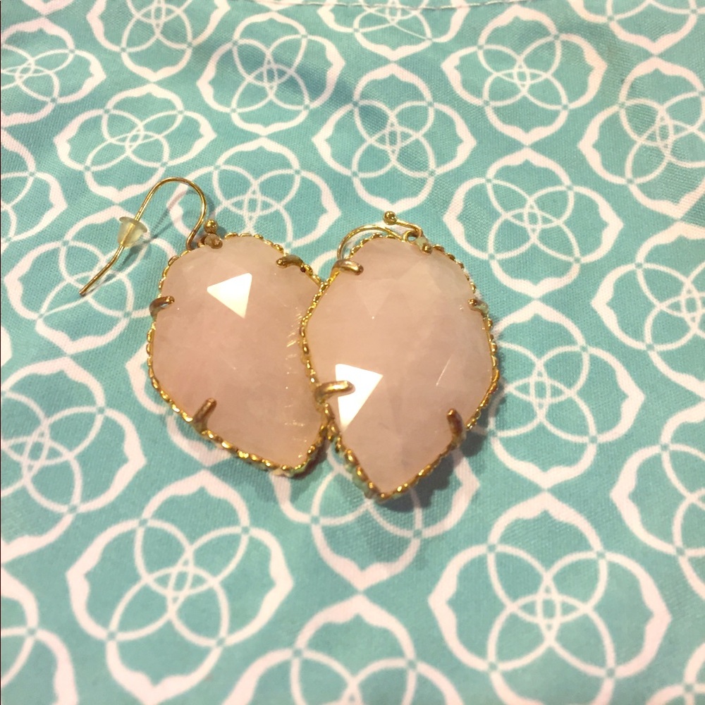 Kendra Scott Corley earrings in rose quartz