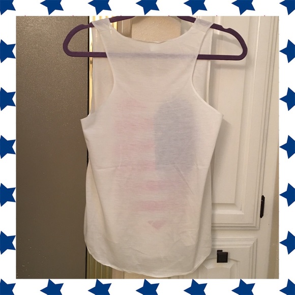 🆑FINAL PRICE‼️🇺🇸AMERICAN HEART GRAPHIC TANK TOP - Picture 3 of 3