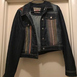 Patterned Jean Jacket