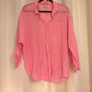OLD NAVY pink cotton blouse